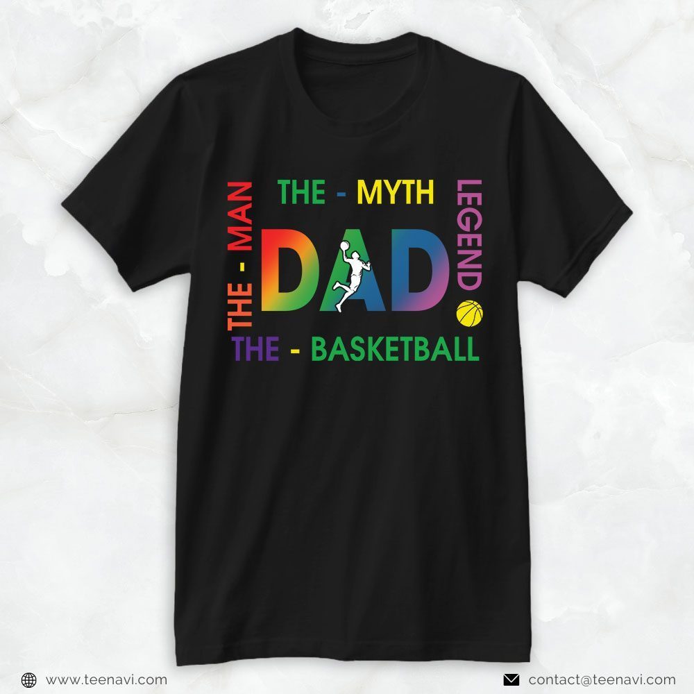 Basketball Dad Shirt, Dad Basketball The Man The Myth The LegendShirt