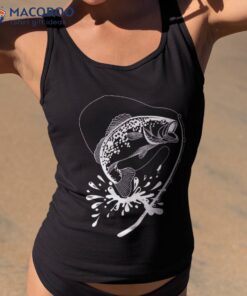 Bass Fishing Angling Fishhook Fisherman Sport Black Fish Shirt