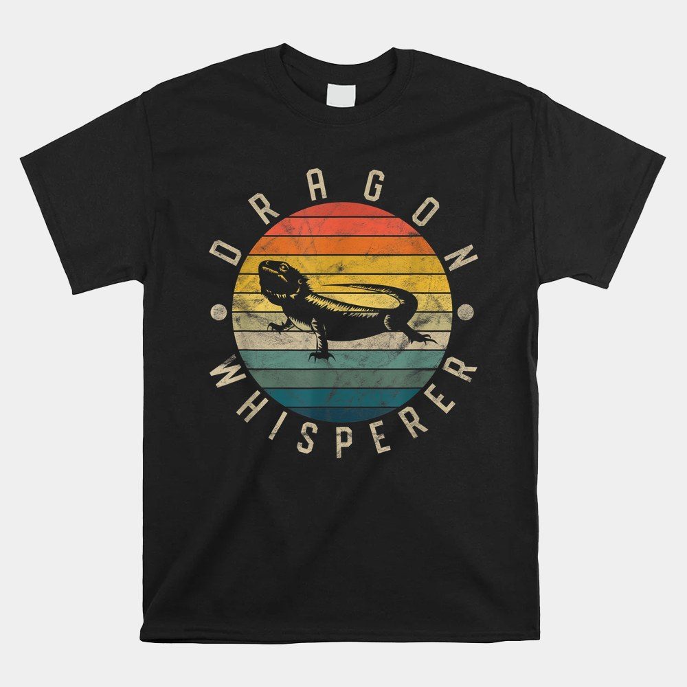 Bearded Dragon Whisperer Vintage Lizard Reptile Lover Shirt