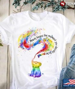 Beauty Begins The Moment You Decide To Be Yourself LGBT ElephantShirt