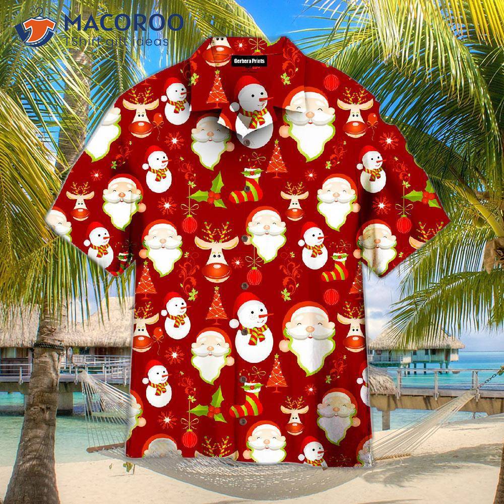 Believe In The Magic Of Christmas And Red Hawaiian Shirts.