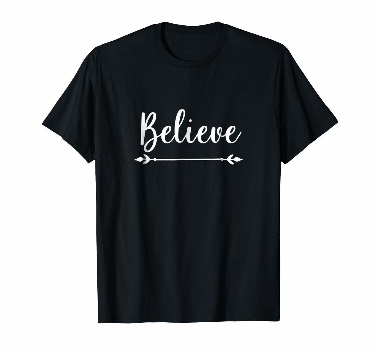 Believe T Shirt Christmas Tee Gift for Women men Hoodies