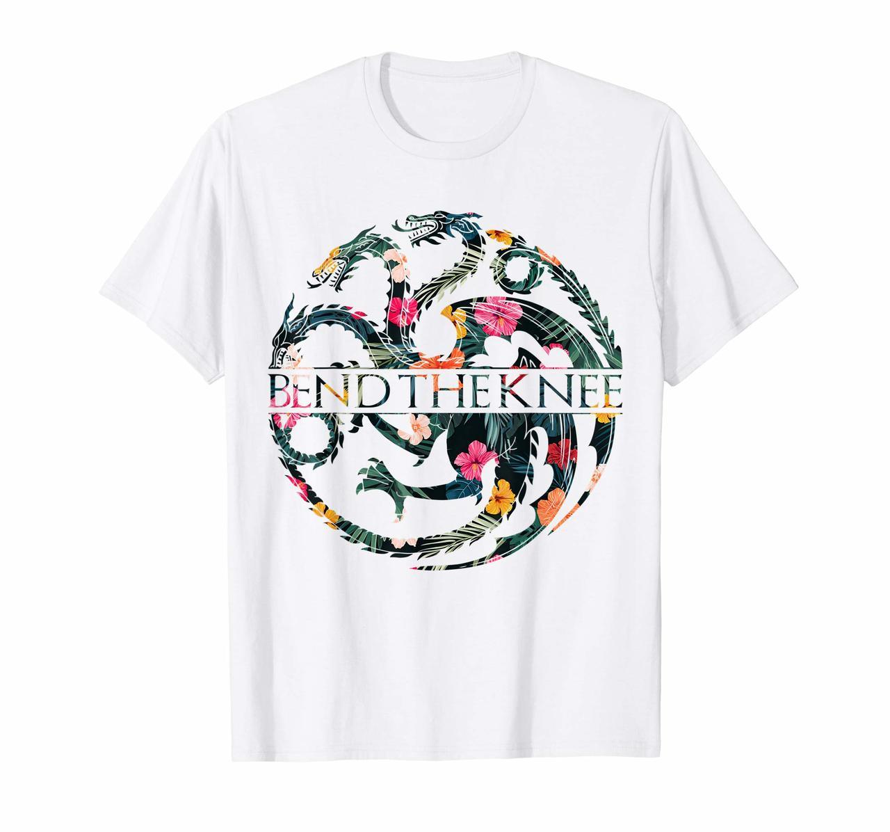 Bend The Knee Shirt King Or Queen Throne Dragon Flower Shirt Hoodies