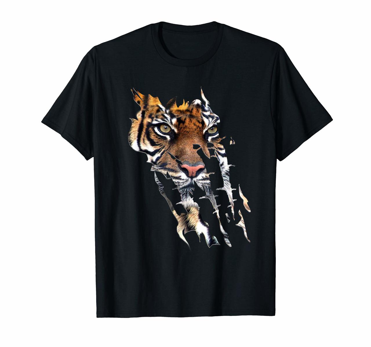 Bengal Tiger Face t-shirt Spirit animal Tiger paw print Hoodies