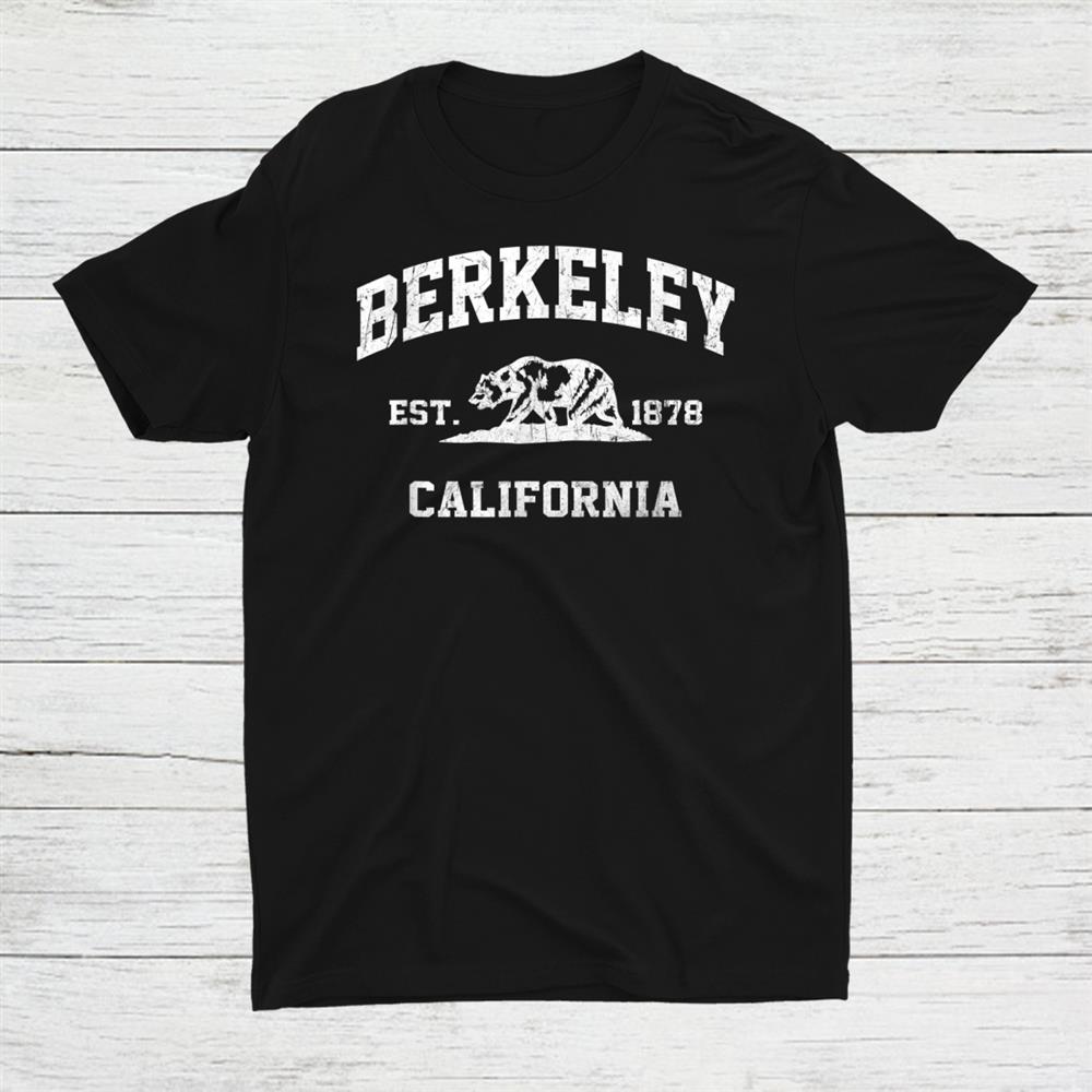 Berkeley California Ca Vintage State Athletic Style Shirt