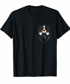 Bernese Mountain Dog Pocket Graphic T-Shirt Dog Gift Shirt Hoodies