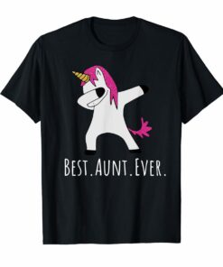 Best Aunt Ever Dabbing Unicorn T-Shirt Hoodies