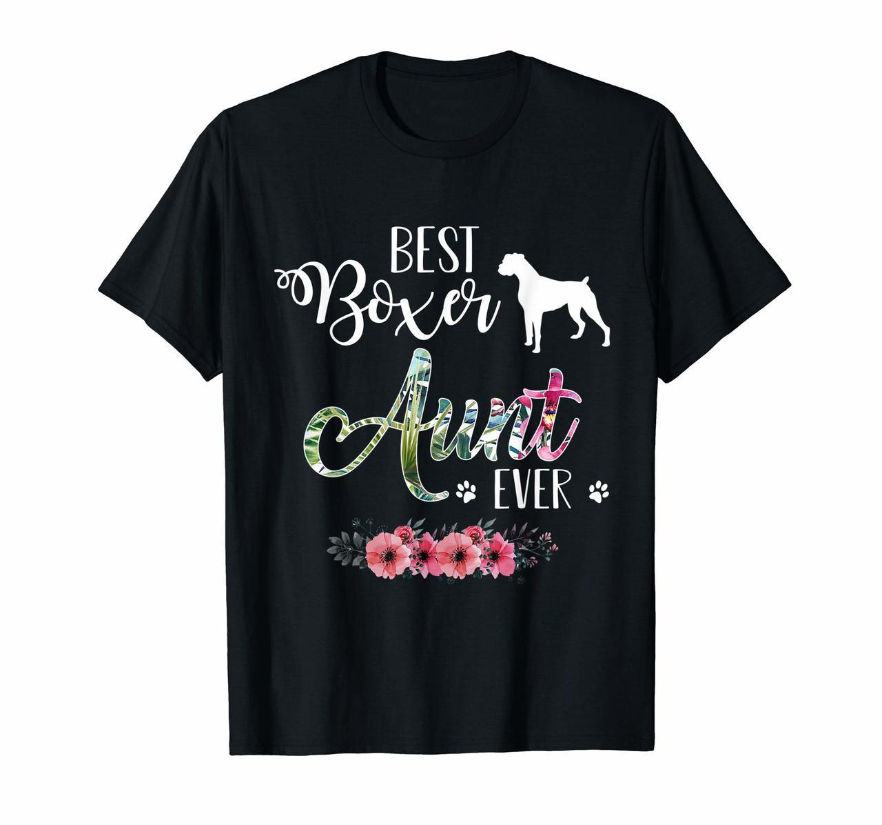 BEST BOXER Aunt EVER FUNNY DOG LOVER GIFT FOR MOTHERs DAY Hoodies