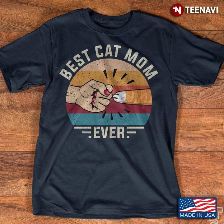 Best Cat Mom Ever VintageShirt