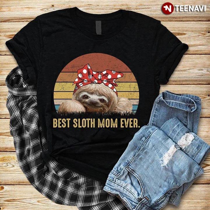 Best Sloth Mom Ever VintageShirt