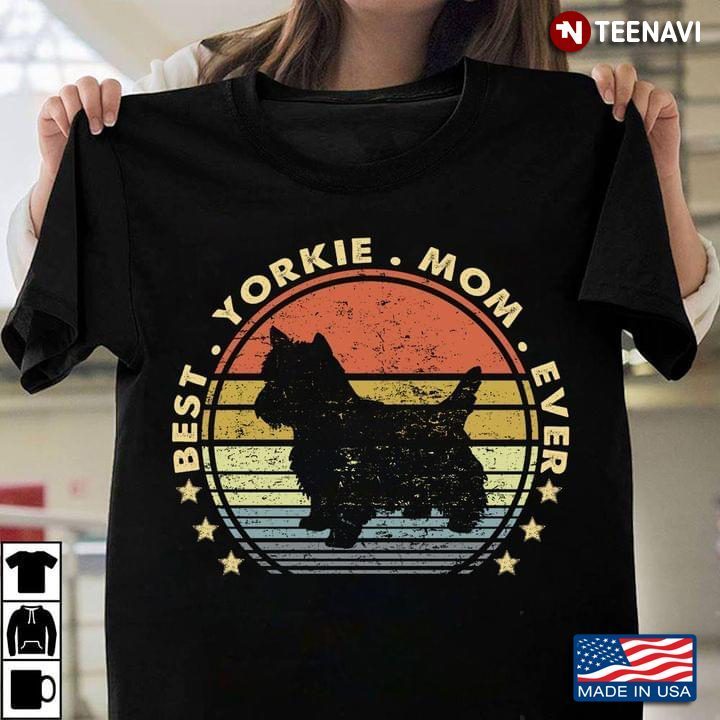 Best Yorkie Mom Ever VintageShirt