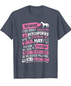 Beware I Ride Horses T Shirt Horse Lover Girls Riding Racing news Hoodies