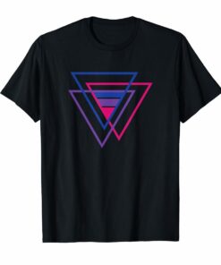 Bi Pride Triangle Shirt BiSexual Pride Gift Bi Flag Tee T-Shirt Hoodies