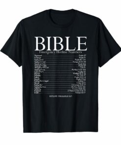 Bible Emergency Hotline Numbers Shirt Bible Verse Shirt Hoodies