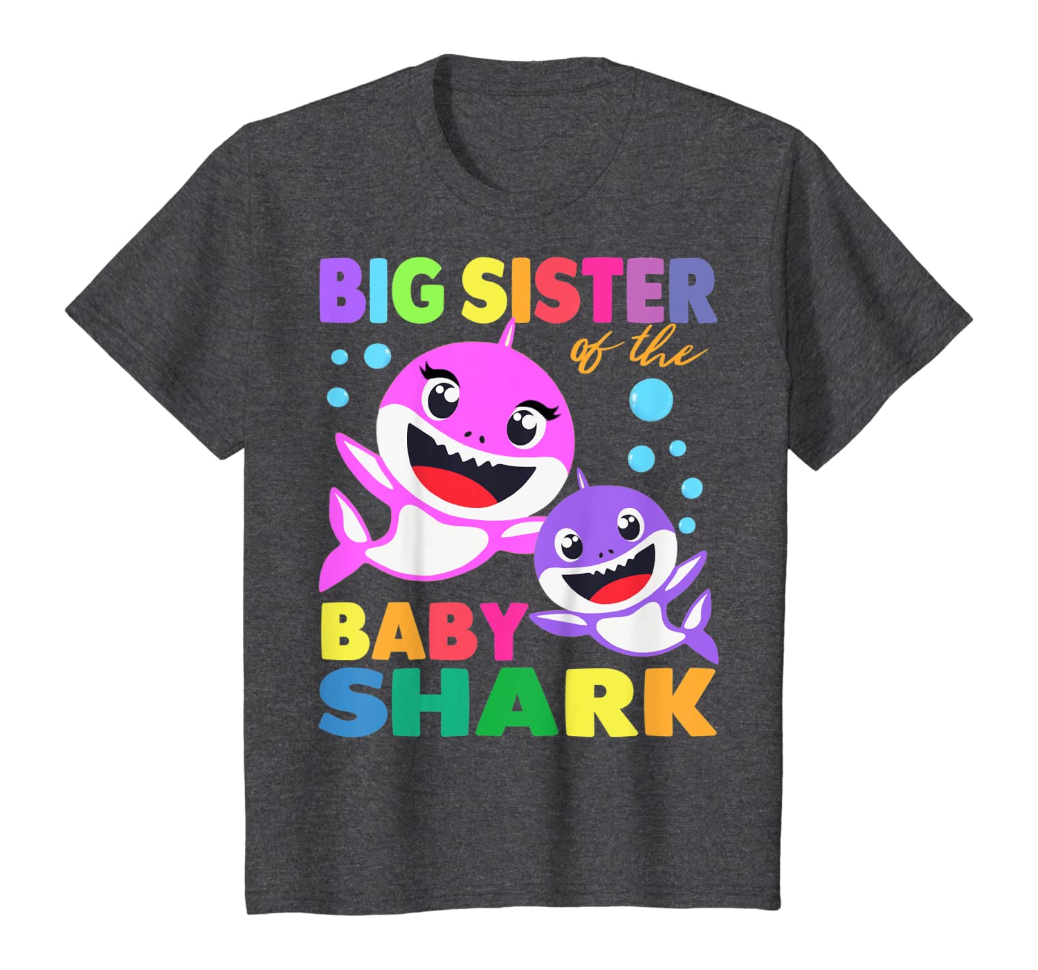 Big Sister Of The Baby Shark Birthday Big Sister Shark Shirt T-Shirt Hoodies