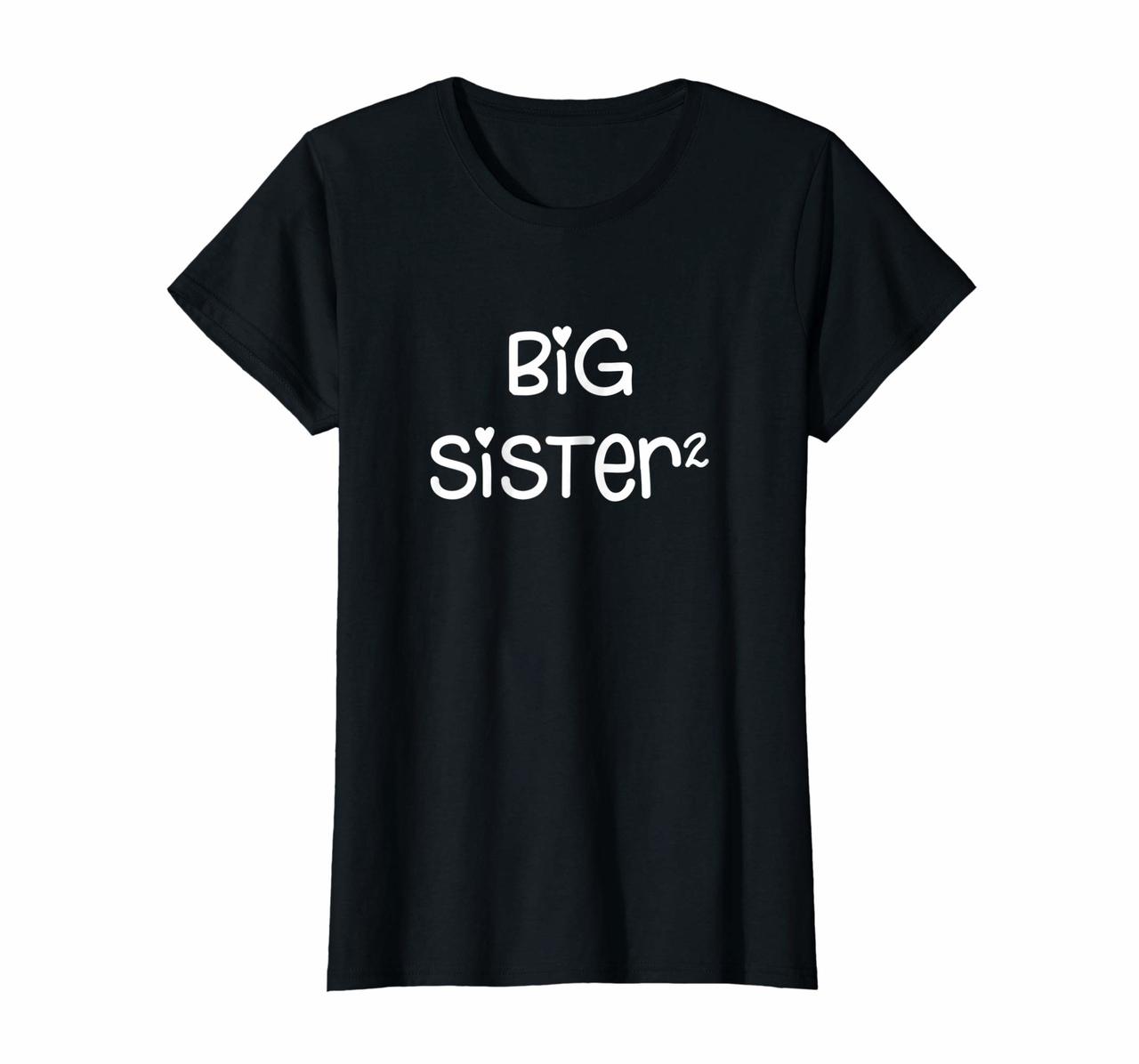 Big Sister Squared x2 T-Shirt Promoted Again Sibling Gift Hoodies