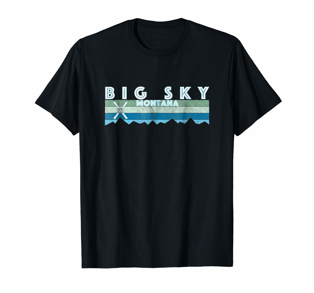 Big Sky Snow Ski T Shirt  Retro Vintage Big Sky MT Shirt Hoodies