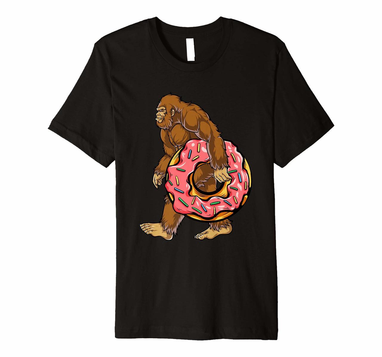 Bigfoot Donut T shirt Sasquatch Women Kids Donuts Sprinkle Hoodies