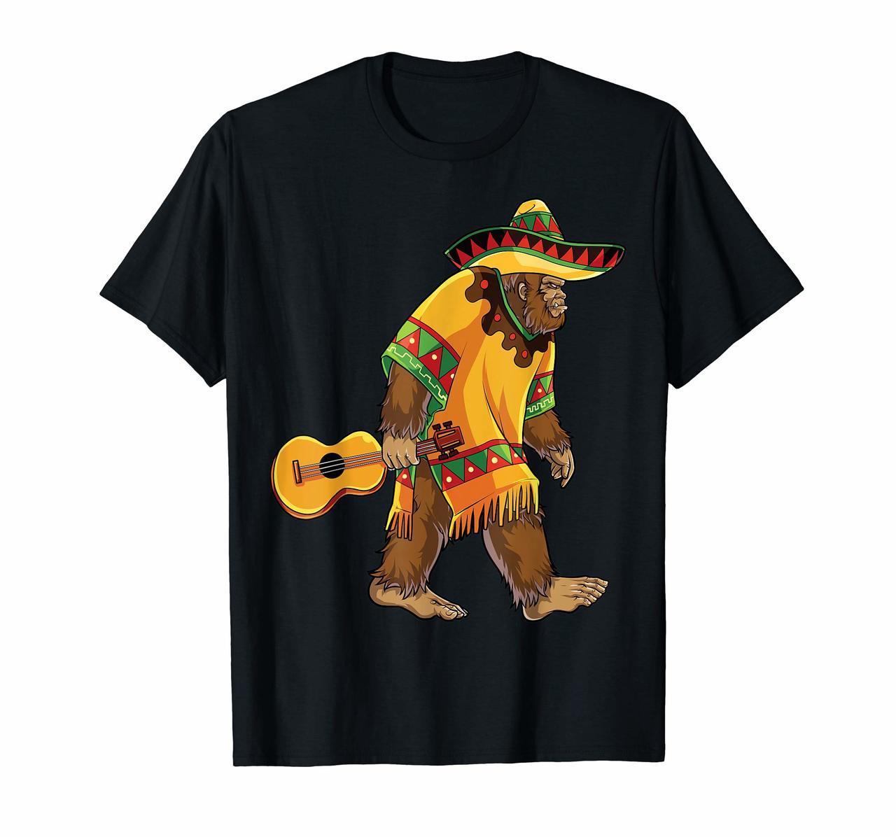 Bigfoot El Squatcho T shirt Sasquatch Cinco de Mayo Mexican Hoodies