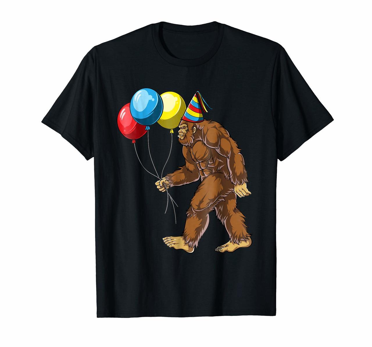 Bigfoot Its My Birthday T shirt Kids Boys Sasquatch Party Hoodies