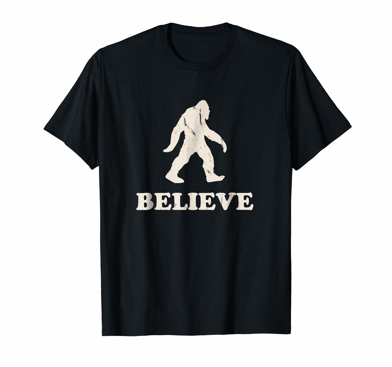 Bigfoot Sasquatch Believe T-Shirt Funny Hunter Novelty Humor Hoodies