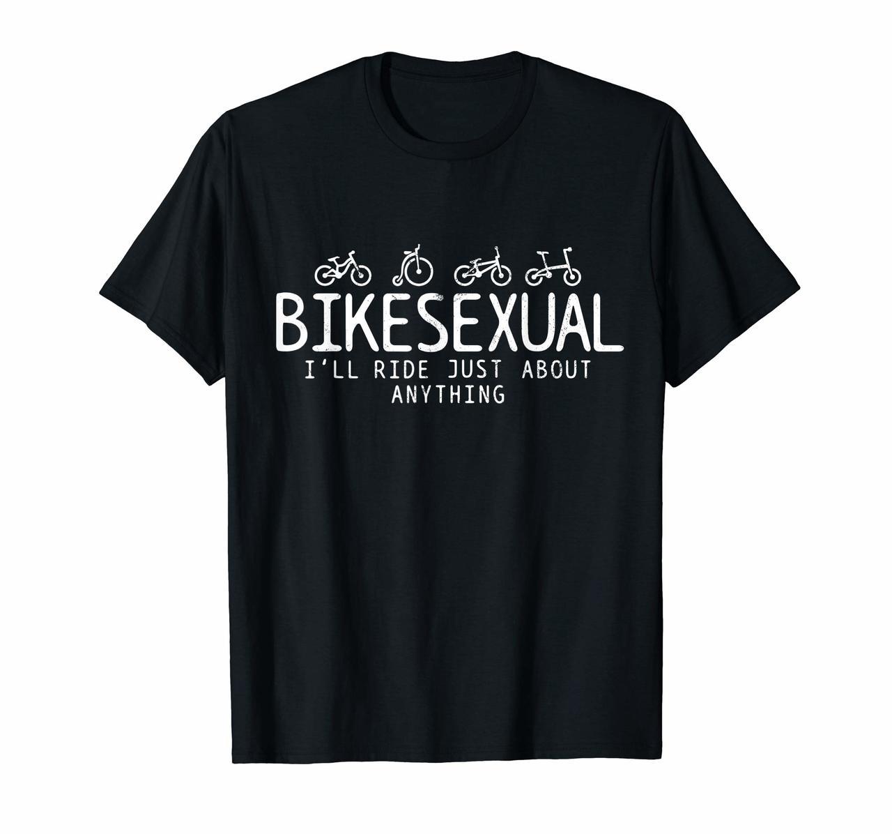 Bikesexual T-Shirt - Funny Bicycle Bike Cycling Shirt Gift Hoodies