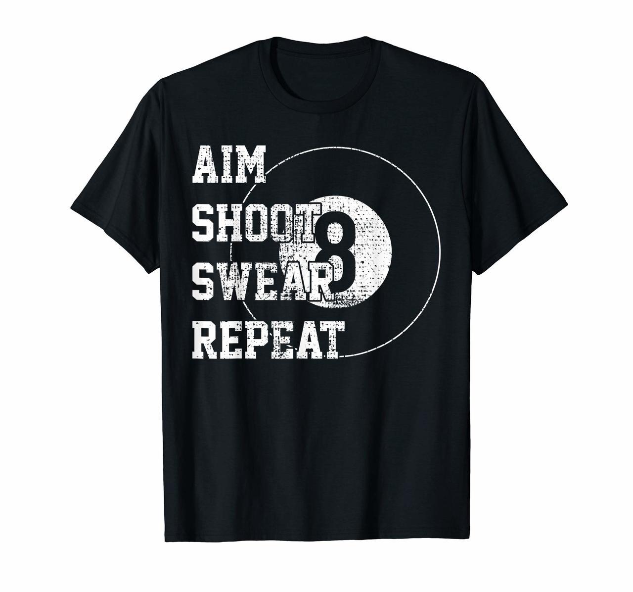 Billard T-Shirt Billiards 8 Eight Ball Tshirt Tee Retro Gift Hoodies