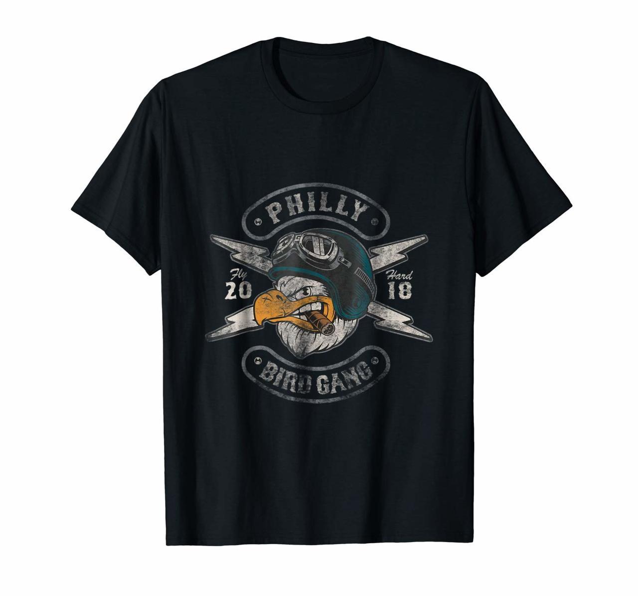 Bird Gang Eagles T-Shirt Vintage Distressed Tee Hoodies