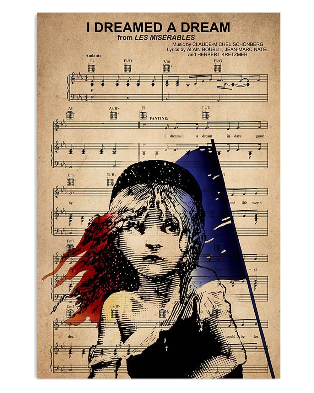 Books Lover I Dreamed A Dream Song Lyrics Books Reader Poster