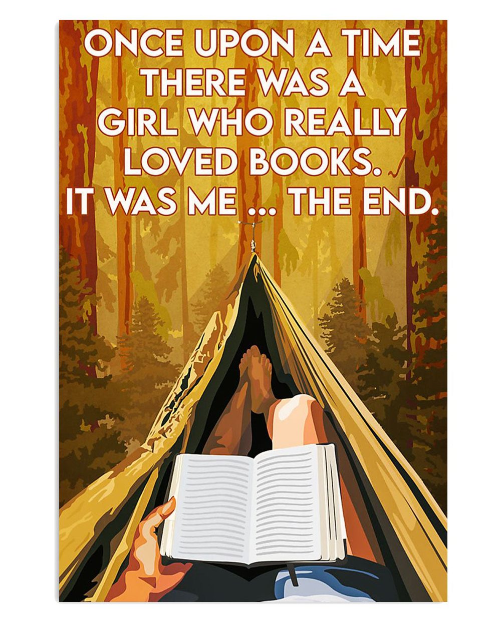 Books Lover There Was A Girl Who Really Loved Books Books Reader Poster