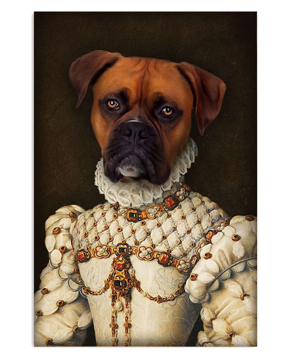 Boxer Funny Boxer King Brindle Boxador Puppies Lover Poster
