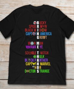 Bring Me Thanos Bucky Super Mom Black Widow Captain America Groot Iron ManShirt