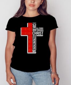 calgary Flames I can do all things through Christ who strengthens me cross shirt