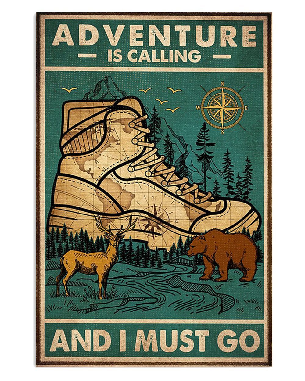 Camping Adventure Is Calling And I Must Go Campers Poster