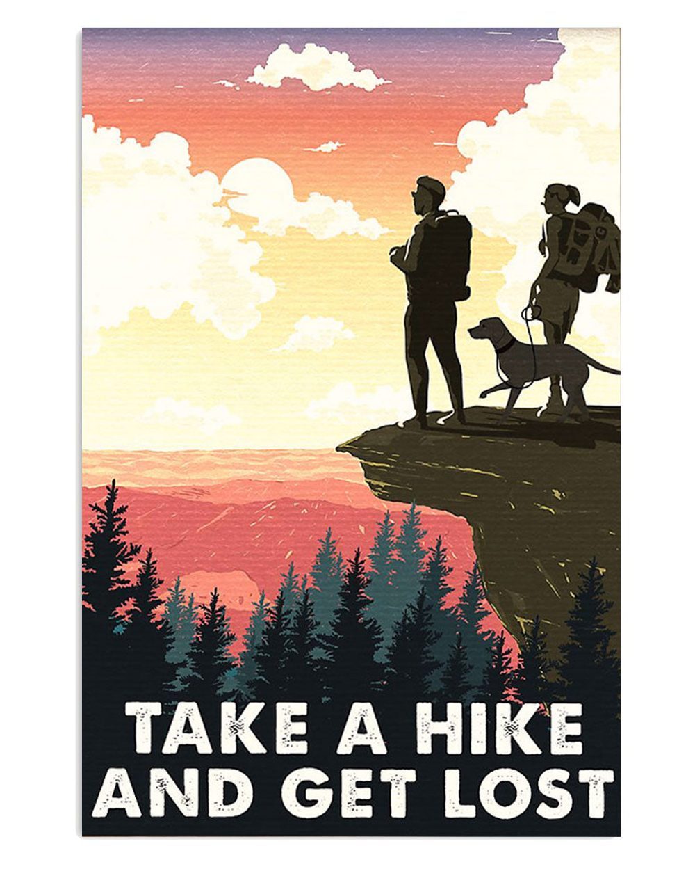 Camping Couple Loves Hiking Take A Hike And Get Lost Campers Poster