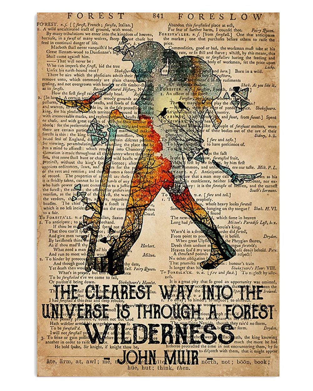 Camping Hiking The Clearest Way Into The Universe Campers Poster