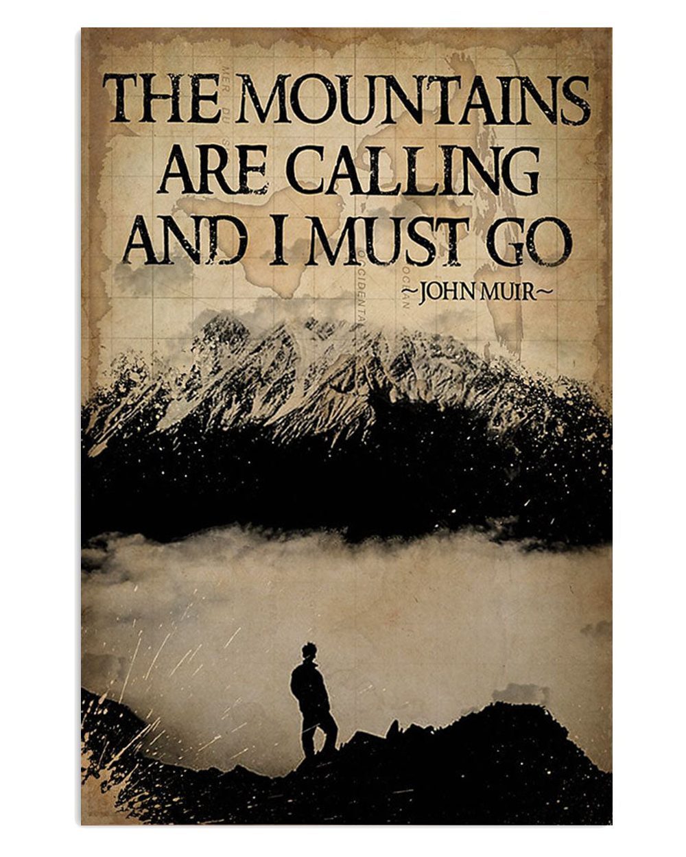 Camping Hiking The Mountains Are Calling And I Must Go Campers Poster