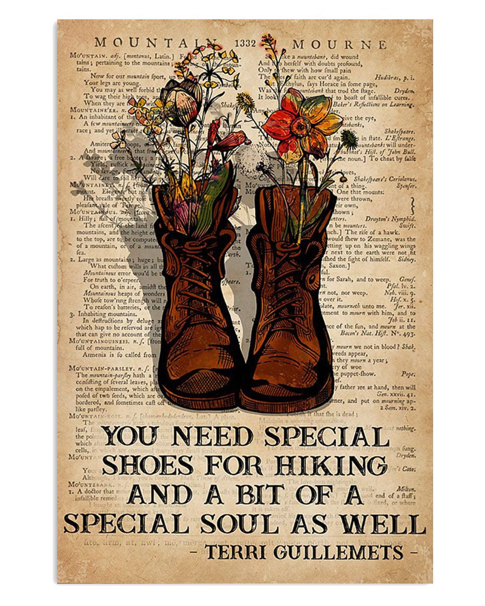 Camping Hiking You Need Special Shoes For Hiking Campers Poster
