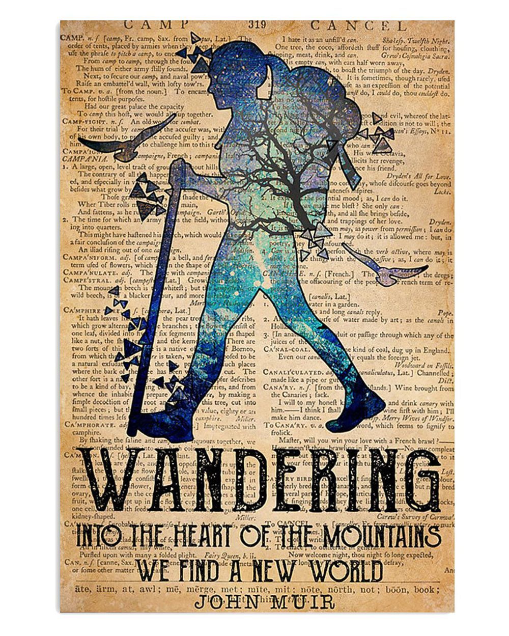 Camping Wandering Into The Heart Of The Mountains Campers Poster
