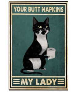 Cat Toilet Paper Cat Kitties Lover Poster