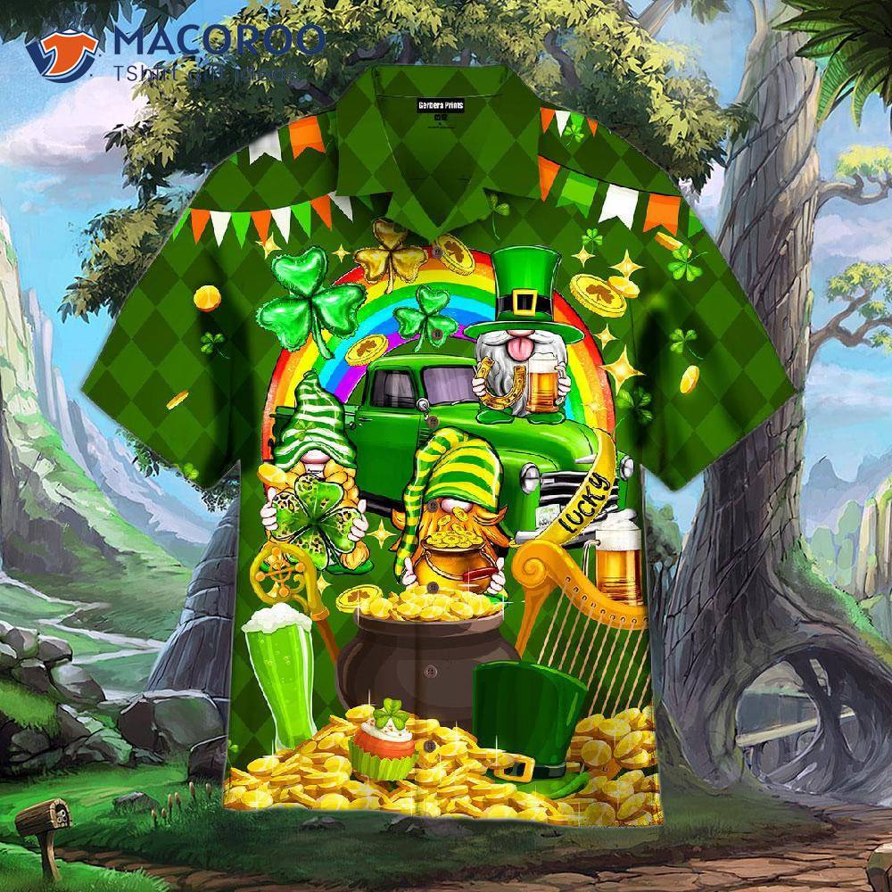 Celebrating St. Patrick's Day With My Gnomies In Hawaiian Shirts