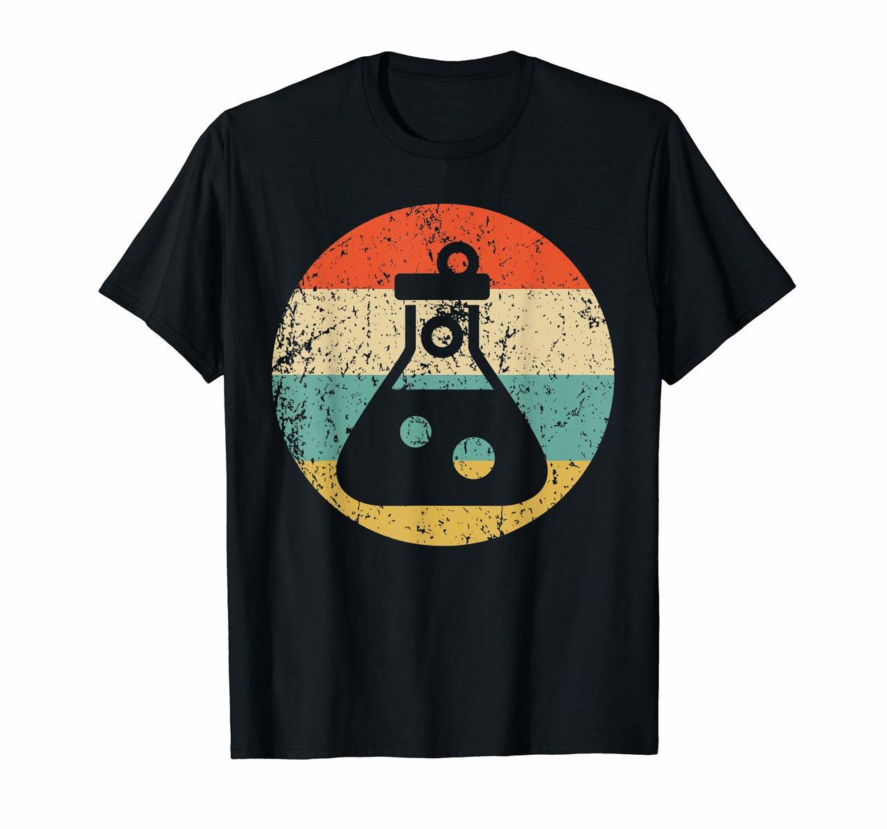 Chemist Scientist Shirt - Retro Test Tube Flask T-Shirt Hoodies