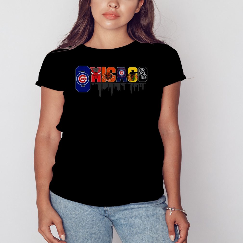 Chicago Cubs White Sox Bears Bull Blackhawks City Champions 2023 Shirt