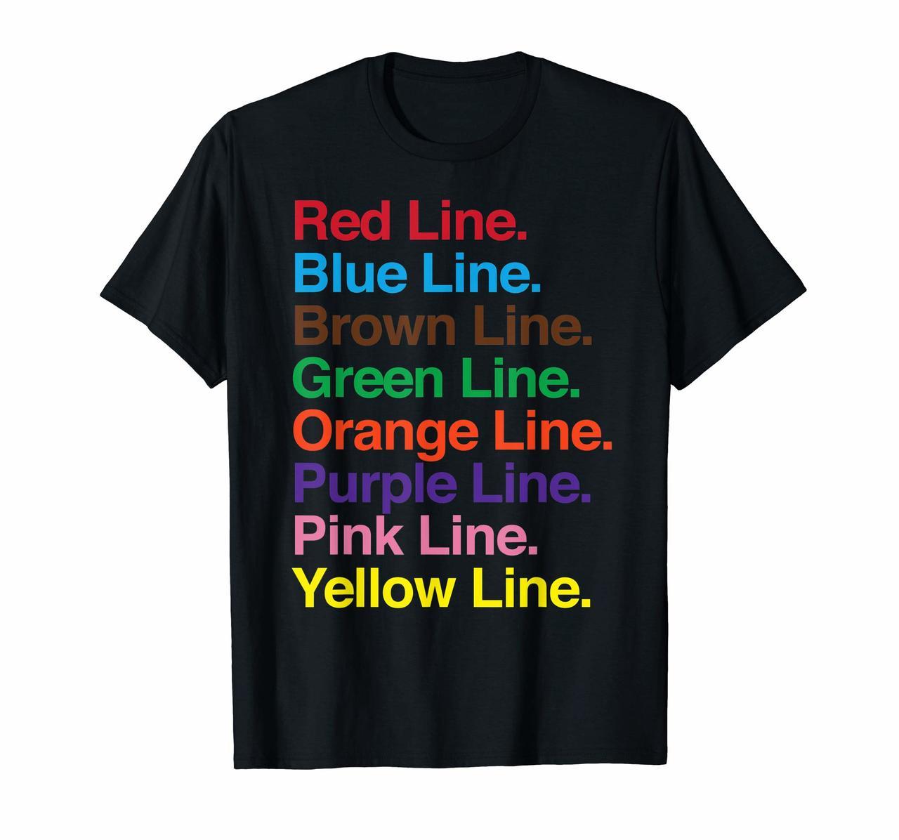 Chicago L Train Lines Shirt Chicago Illinois Souvenir Shirt Hoodies