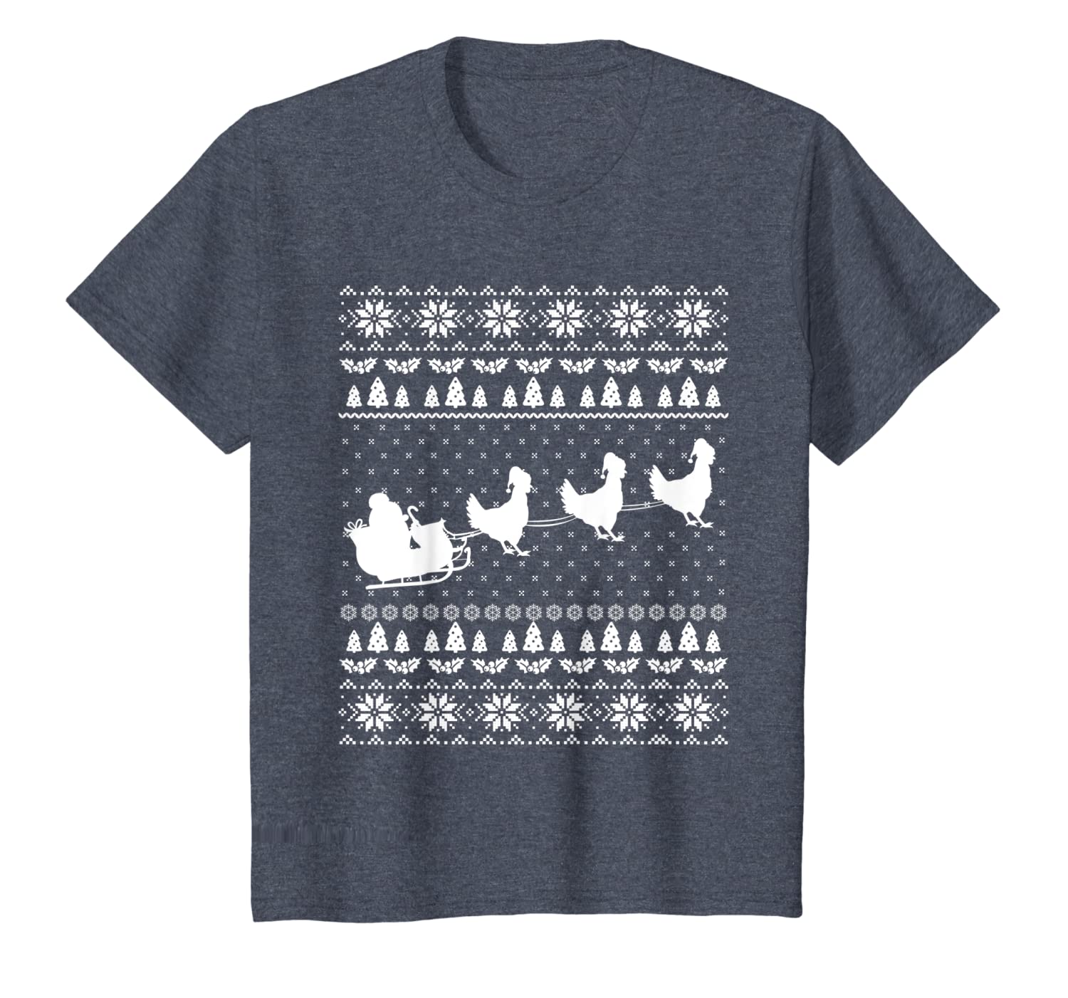 Chicken Ugly Christmas Sweater Tee Funny Chicken Gift T-Shirt Hoodies