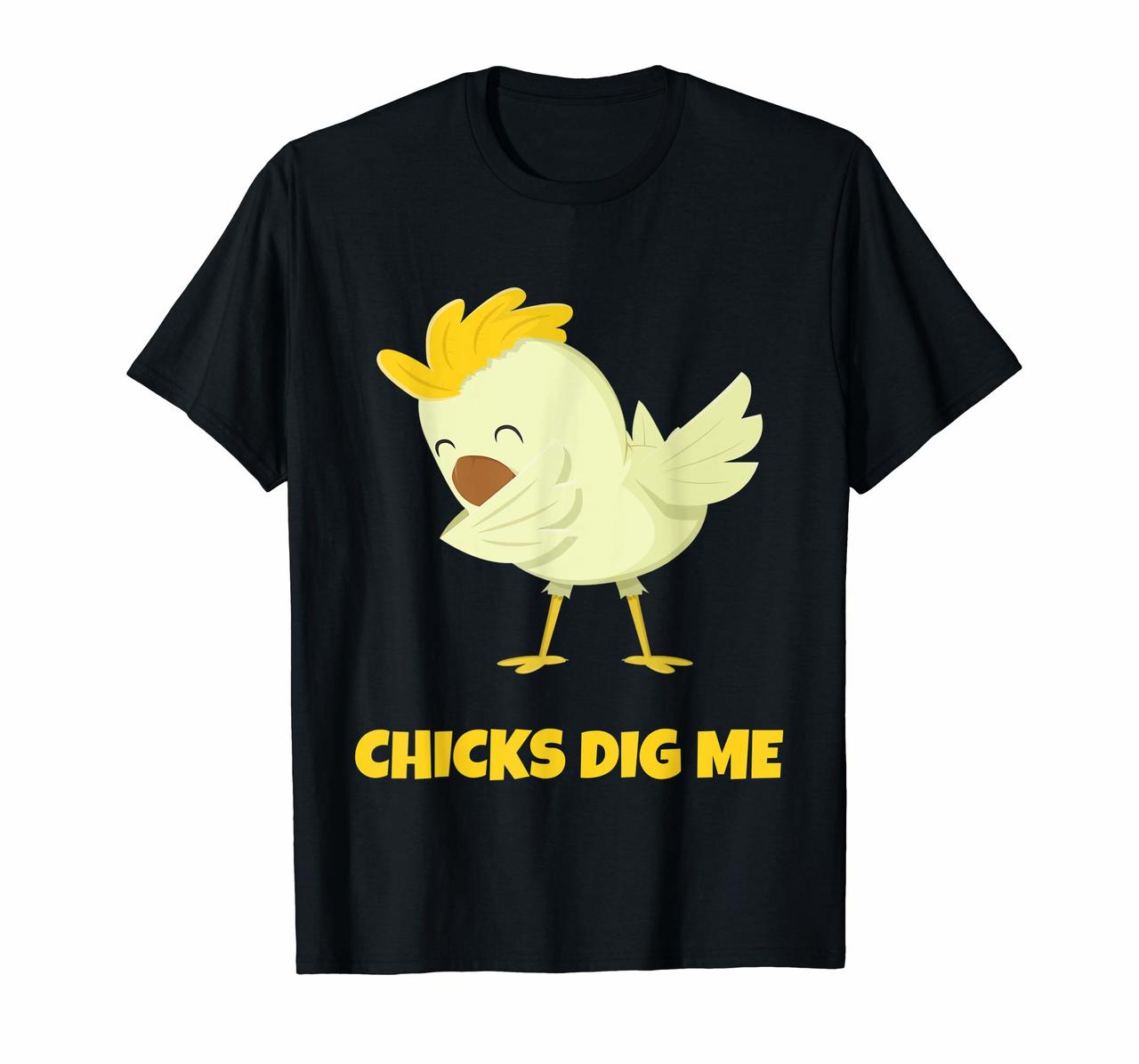Chicks Dig Me Egg Hunt Dabbing Shirt Kids Boys Happy Easter Hoodies
