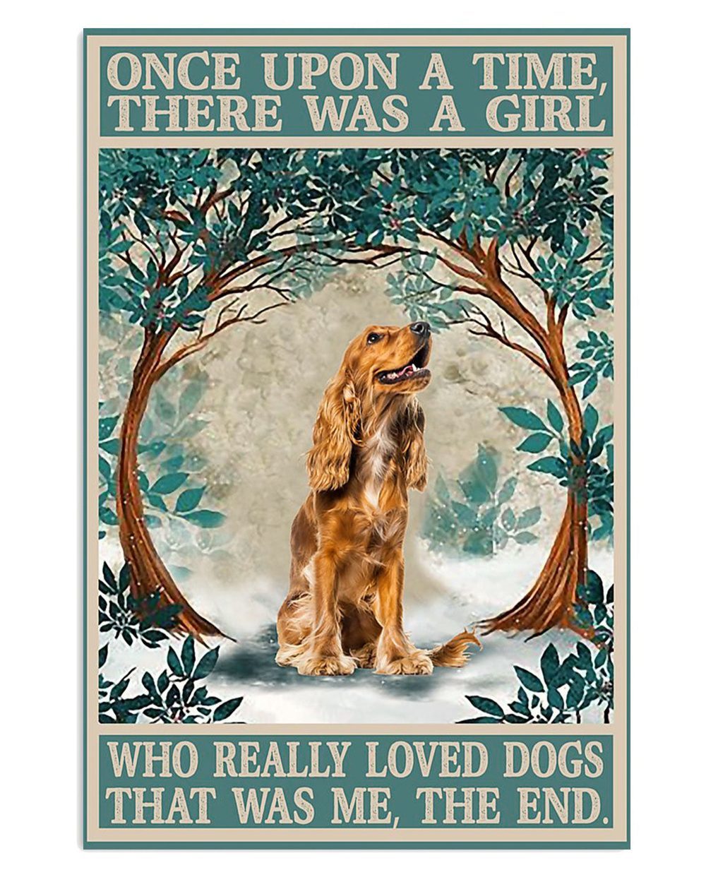 Cocker Spaniel Girl Loves Dogs Gift For Cocker Spaniel Puppies Lover Poster