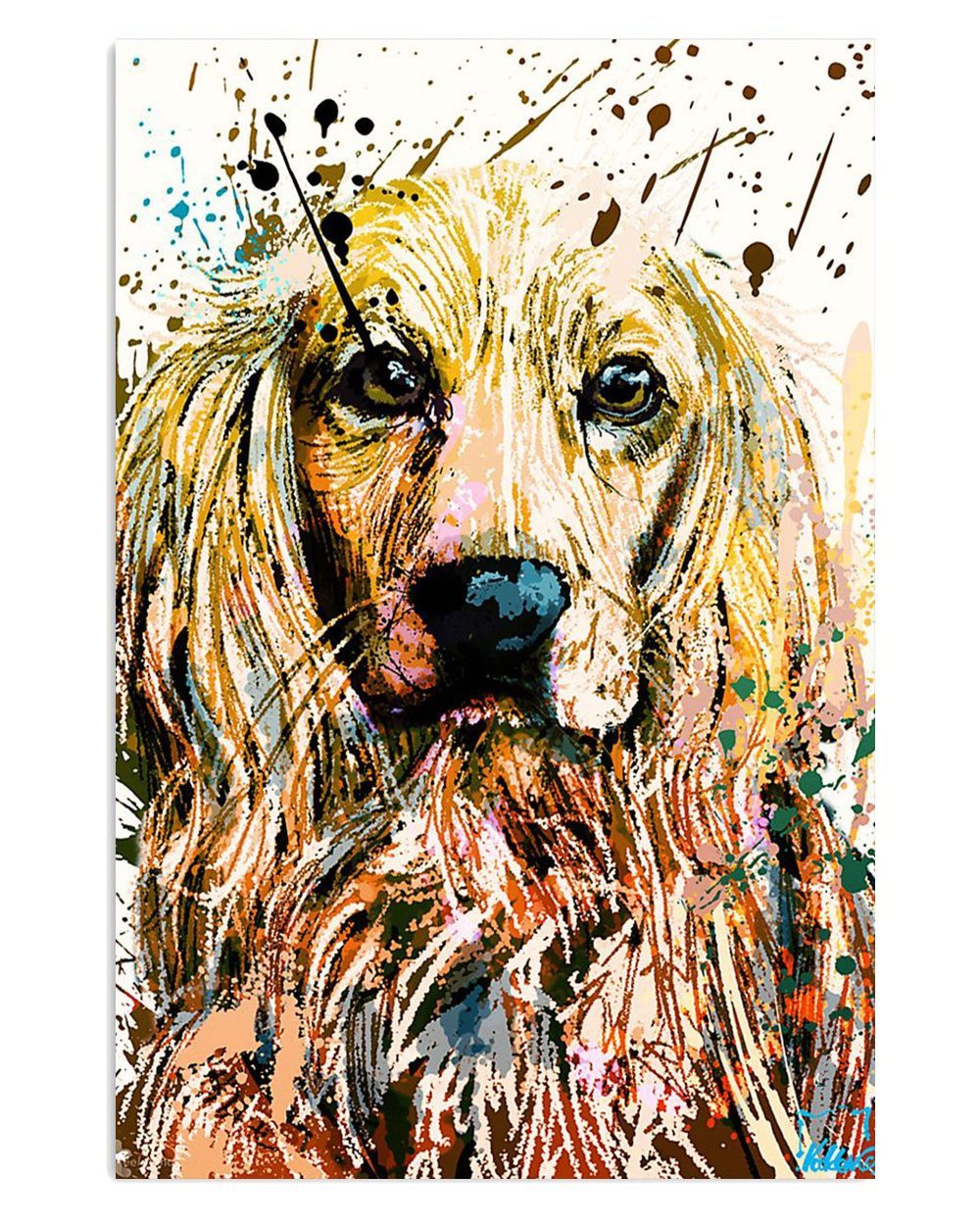 Cocker Spaniel Watercolor Dog Painting Gift For Cocker Spaniel Puppies Lover Poster