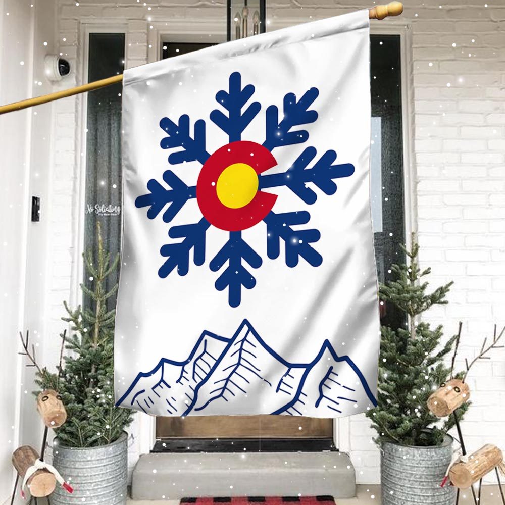 Colorado Christmas Flag Snowflake LNT835F