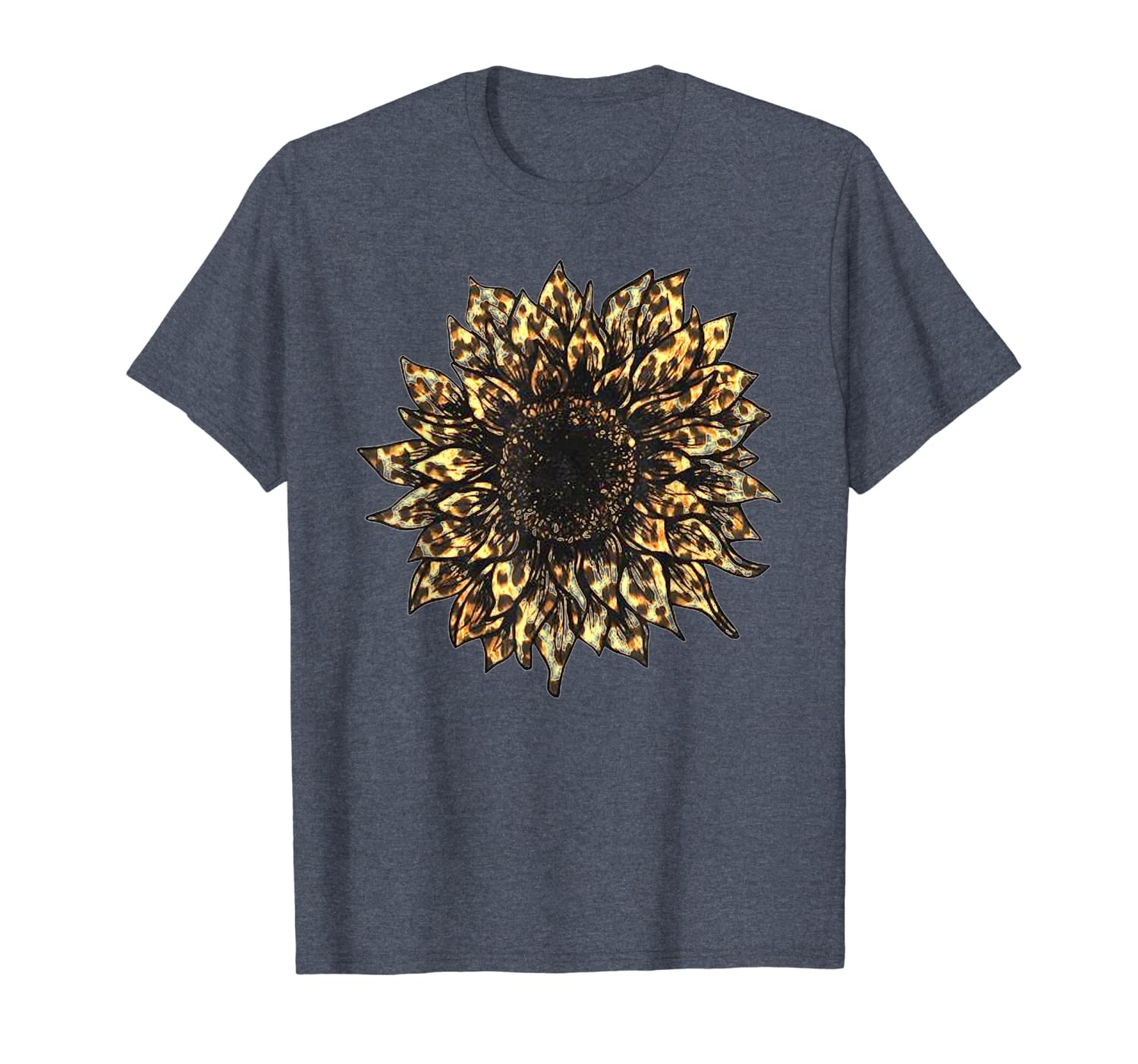 Cool Cheetah Leopard Print Sunflower Tshirt for Women Girls T-Shirt Hoodies